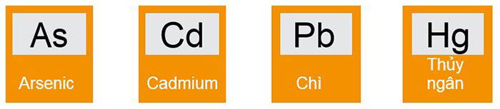 bốn kim loại năng đe doạ sức khoẻ con người